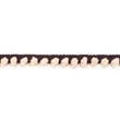 [175R-40513] [175R] 2-coloured Pom Pom Lace (Tmavě Hnědá)