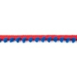 [175R-40527] [175R] 2-coloured Pom Pom Lace (Red)