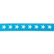 [177R-40626] [177R] Elastic With Woven Star (Aqua)