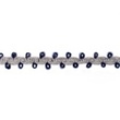 [182R-41205] [182R] Band Klein Blümchen Gestrickt (Grau)