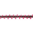 [182R-41212] [182R] Small Knitted Flower Trim (Dark Grey)