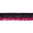 [184R-41179] [184R] 3-Coloured Knitted Trim (Black)