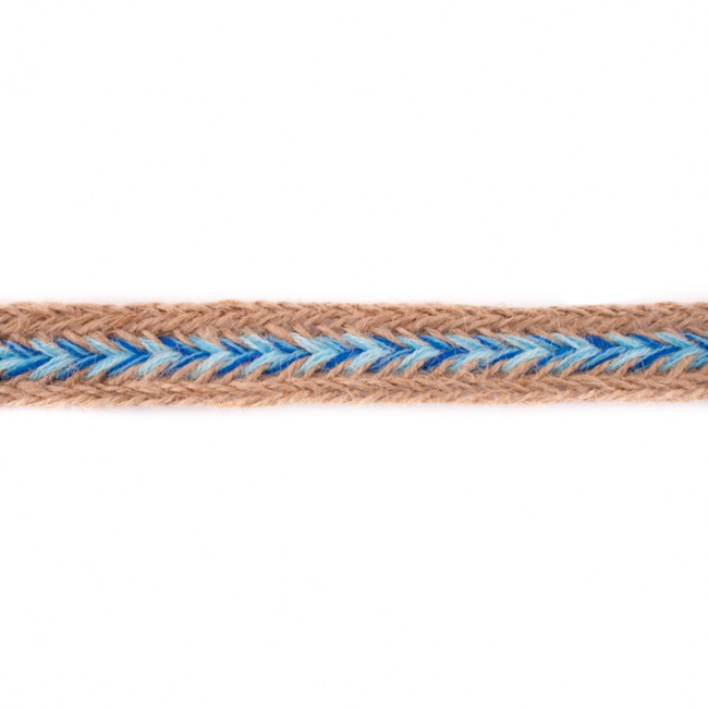 [185R] Ruban De Jute Arête De Poisson Colour Line