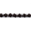 [187R-40999] [187R] Ruban Paillettes Avec Perles (Gris Foncé)