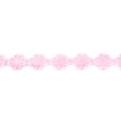[188R-40985] [188R] Crocheted Flower Trim Large (Pink)