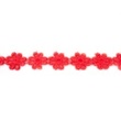 [188R-40987] [188R] Stuha Háčkovaný Květ Velký (Červená)