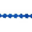 [188R-40991] [188R] Crocheted Flower Trim Large (Cobalt)