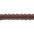[189R-41027] [189R] Dírkovaný Květ Suedine (Čokoláda)