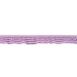 [203R-40852] [203R] Elastisches Karoband Rüsche (Violett)