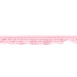 [203R-40855] [203R] Elastyczna Taśma Z Falbaną Krata (Różowy)