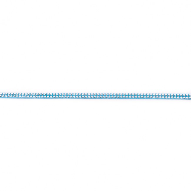 [228R] Suède Band Met Zilveren Studs
