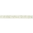 [237R-41841] [237R] Baumwolle Band Blümchen (Grau)