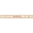 [237R-41843] [237R] Ruban De Coton Fleurs (Brun)