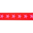 [250R-42493] [250R] Elastic With Woven Star 2-Coloured 40 mm (Red)