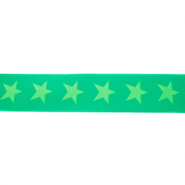 [250R] Elastická látka s tkanou hvězdou dvoubarevná 40 mm