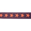 [250R-42499] [250R] Elastic With Woven Star 2-Coloured 40 mm (Dark Grey)