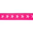 [250R-42502] [250R] Elastic With Woven Star 2-Coloured 40 mm (Dark Fuchsia)