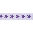 [250R-42504] [250R] Elastic With Woven Star 2-Coloured 40 mm (Lilac)