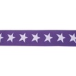 [250R-42505] [250R] Élastique Avec Tissé Étoile 2 Couleurs 40 mm (Violet)
