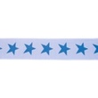 [250R-42508] [250R] Elastic With Woven Star 2-Coloured 40 mm (Light Blue)
