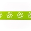 [257R-42541] [257R] Elastic With Woven Flower (Lime)
