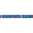 [260R-41866] [260R] Ruban Tissé Fleur (Cobalt)