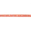 [267R-42838] [267R] Popeline Nastro In Sbieco Fiore Con Pizzo (Pesca)