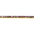 [267R-42848] [267R] Popeline Biais Dentelle Avec Fleur (Jaune Intense)