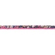 [267R-42852] [267R] Popeline Nastro In Sbieco Fiore Con Pizzo (Fucsia)