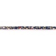 [267R-42857] [267R] Poplin Snedslå Blomma med spets (Marinblå)