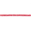 [267R-42862] [267R] Popelinowa Taśma Skośna W Kwiaty Z Koronką (Czerwony)
