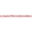 [267R-42874] [267R] Poplin Snedslå Blomma med spets (Ljusröd)