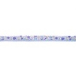 [267R-42879] [267R] Popeline Nastro In Sbieco Fiore Con Pizzo (Blu Chiaro)