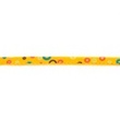 [267R-42882] [267R] Popeline Nastro In Sbieco Fiore Con Pizzo (Giallo)