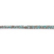 [268R-42840] [268R] Poplin Biasband Bloemetje Met Kantje (Aqua)