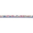 [268R-42847] [268R] Popeline Nastro In Sbieco Fiore Con Pizzo (Jeans Scuro)