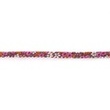 [268R-42851] [268R] Poplin Biasband Bloemetje Met Kantje (Bordeaux)