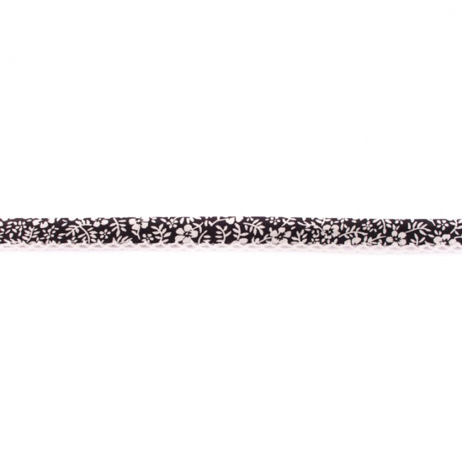 [268R] Cinta Al Bies De Popelin Flor Con Puntilla