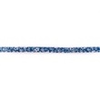 [268R-42864] [268R] Popeline Nastro In Sbieco Fiore Con Pizzo (Blu Scuro)