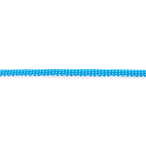 [277R] Popline Bias Binding With Lace Dot