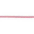 [279R-42886] [279R] Popline Bias Binding With Lace Plaid (Red)