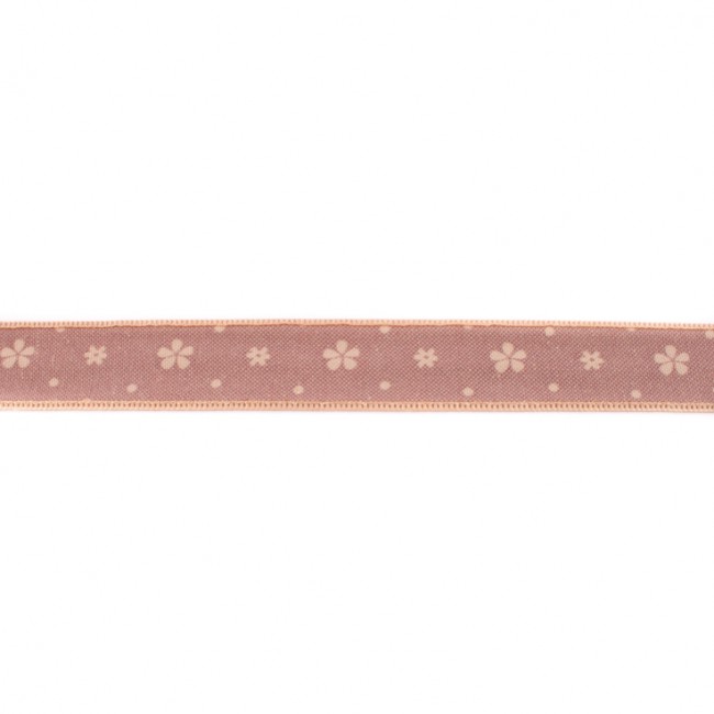 [286R] Cinta De Jeans Chambray Flor 