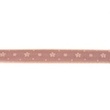 [286R-42950] [286R] Taśma Dżinsowa Chambray Kwiat (Brązowy)