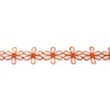 [295R-43392] [295R] 2-Coloured Lace Flower (Pomarańczowy)