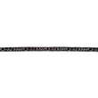 [296R-43312] [296R] Velvet Ribbon With Silver (Black)