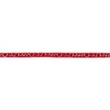 [296R-43317] [296R] Sametová stuha se stříbrem (Červená)