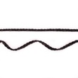 [298R-43114] [298R] 2-Farbig Geflochten Wildlederband (Schwarz)