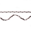 [298R-43115] [298R] 2-Farbig Geflochten Wildlederband (Silber)