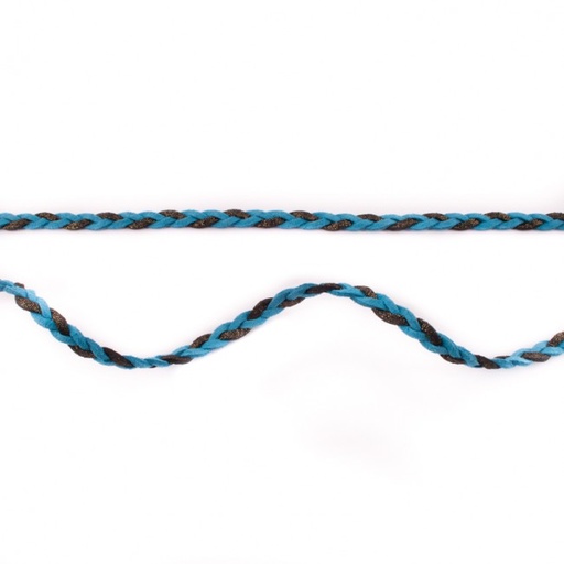 [298R] 2-Coloured Braided Suede Lace