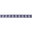 [308R-43473] [308R] Jeans Ribbon With Woven Flower (Pink)